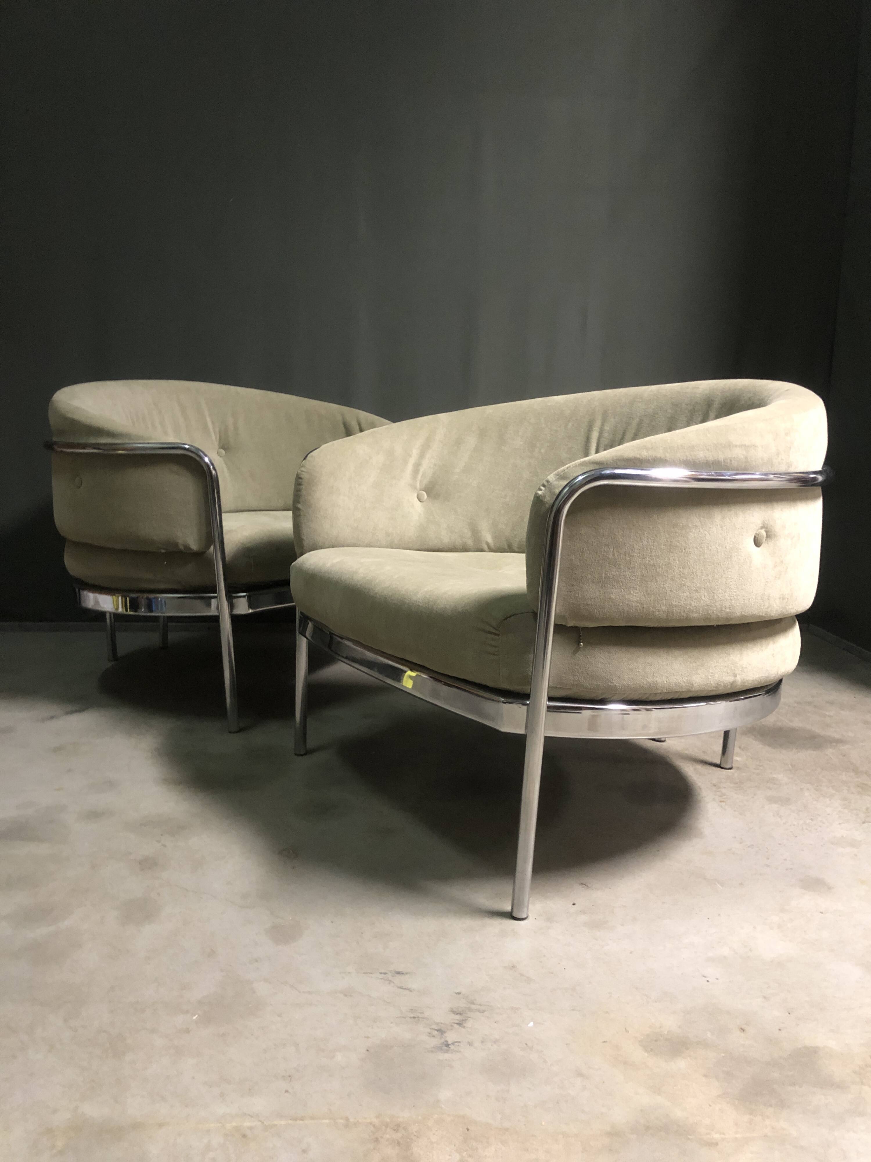Pair of hans ell sz18 lounge chair for 't spectrum. netherlands, 1970's.