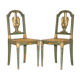 Paire Antique Chaises d'Appoint William Kent Empire Sculptées en Cygne