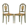 Paire Antique Chaises d'Appoint William Kent Empire Sculptées en Cygne