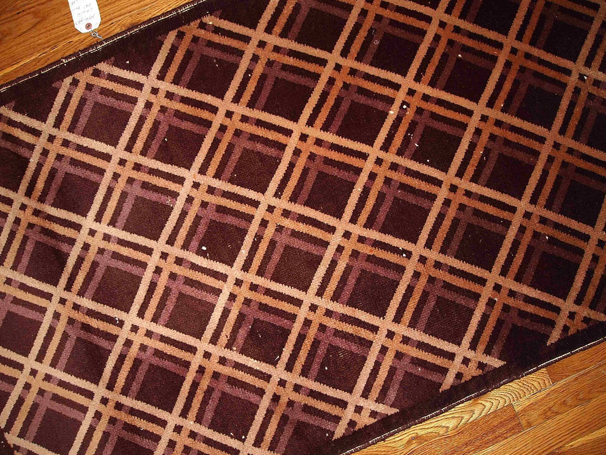Handmade antique Art Deco Chinese rug 91cm x 150cm 1920s