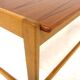 Scandinavian teak and oak bench, Sweden, 1960
