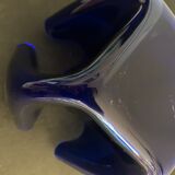 Luigi Massoni handkerchief vase for Guzzini in blue plexiglass