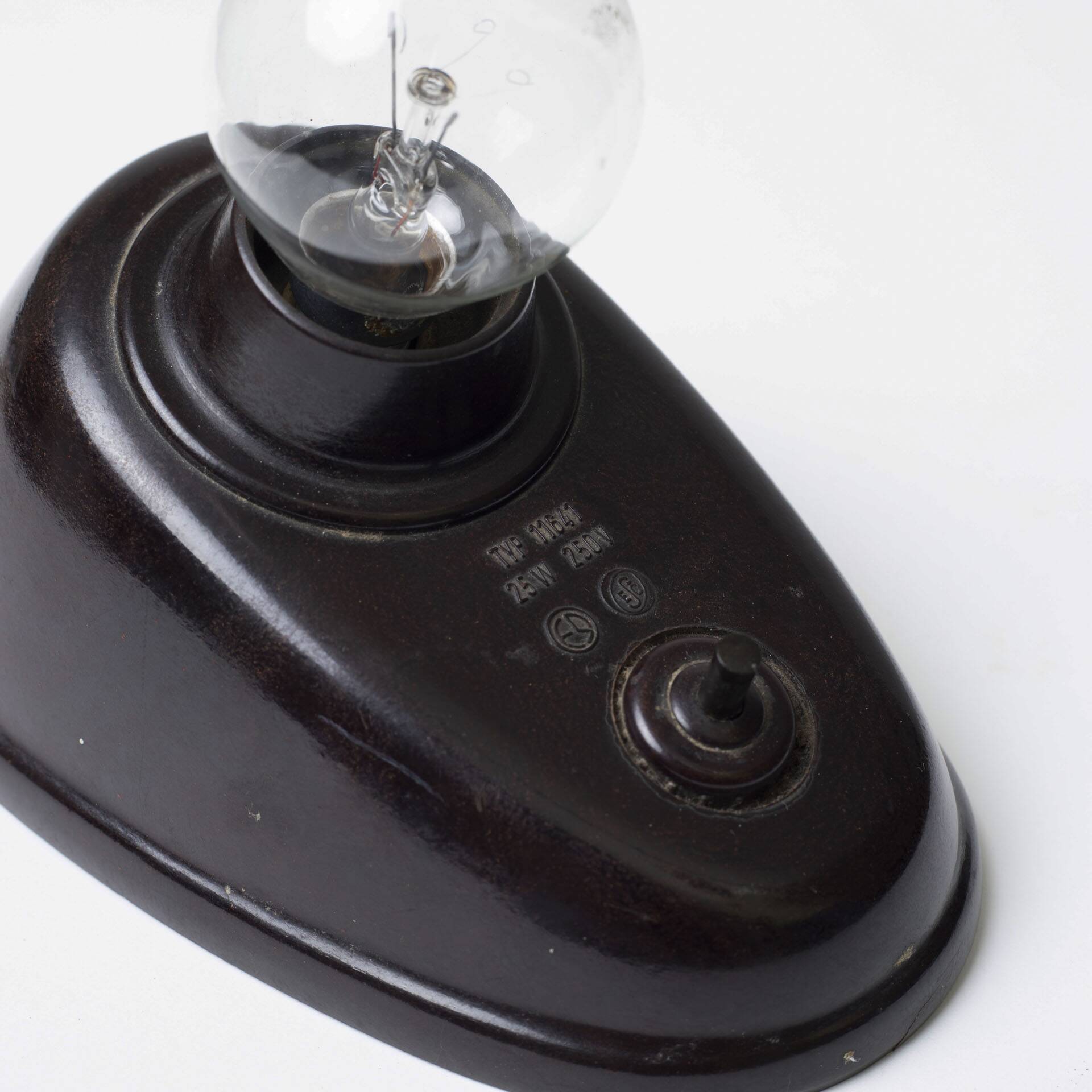 Czech Bauhaus Bakelite Model 11641 Table Lamp from ESC, 1930s