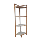 Etagere d'angle en rotin