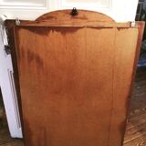 Beveled fireplace mirror