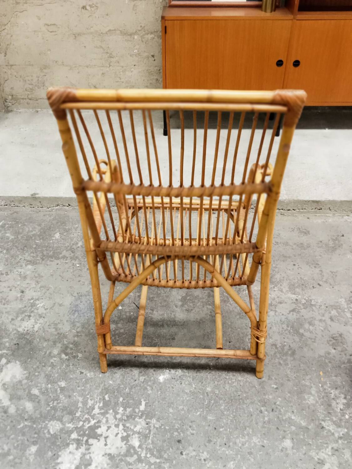 Rattan armchair