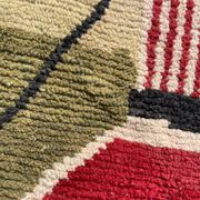 Large Moroccan Berber Rug Boujaad in Wool ideal Living room or bedroom, 200x290 cm