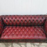 Leather chesterfield