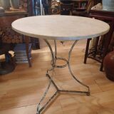 Large bistro pedestal table, 70 cm in diameter, circa 1900.