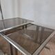 Brushed metal nesting table, 1970