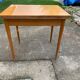 Table à manger pliante carrée vintage en bois marron — design mid-century années 60