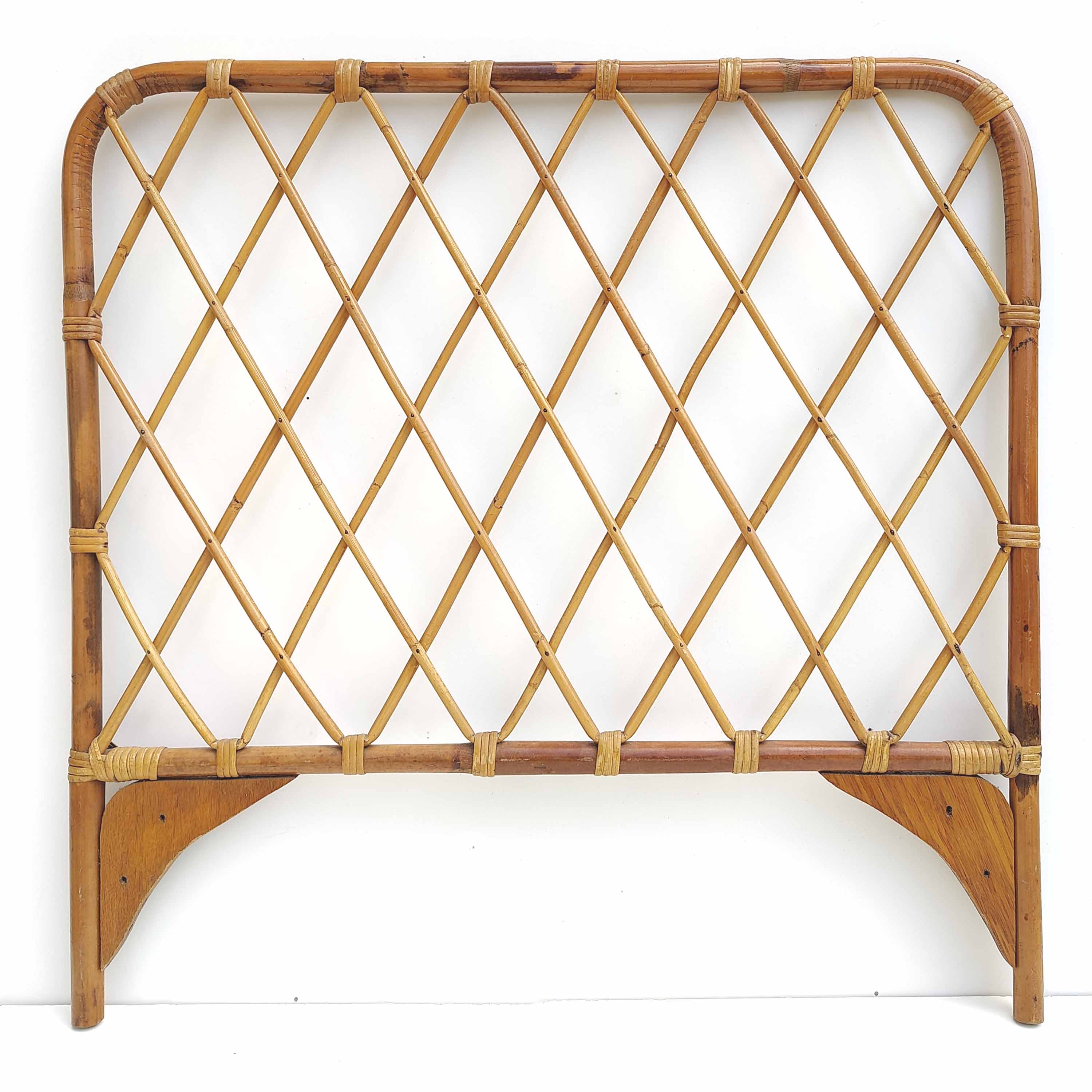 Headboard one place in vintage rattan