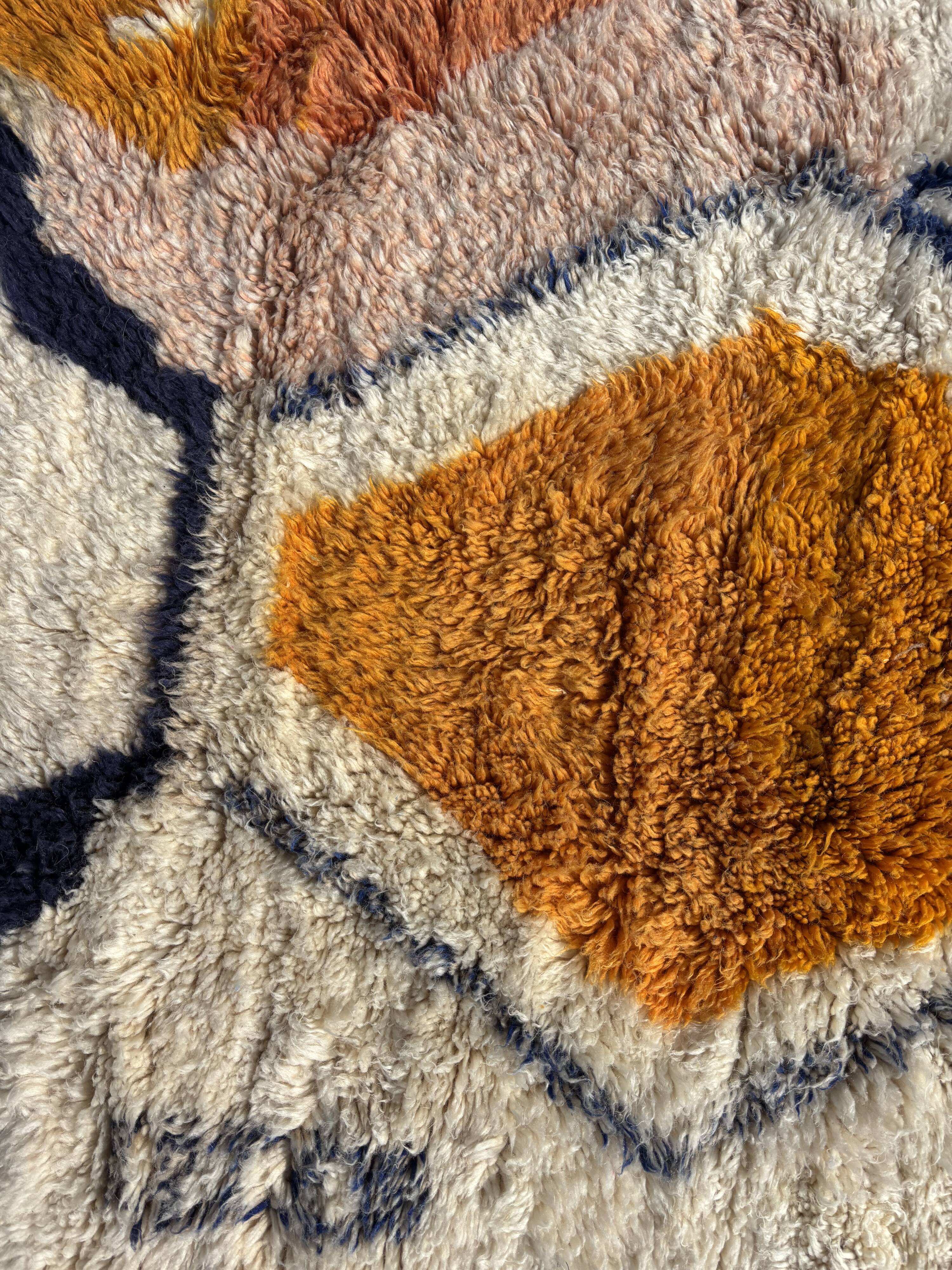 Tapis berbère Beni Ouarain M'rirt artisanal, Maroc