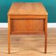 Retro Oak 1960s Danish Mid Century Desk Two Sided Partners By Domino Møbler