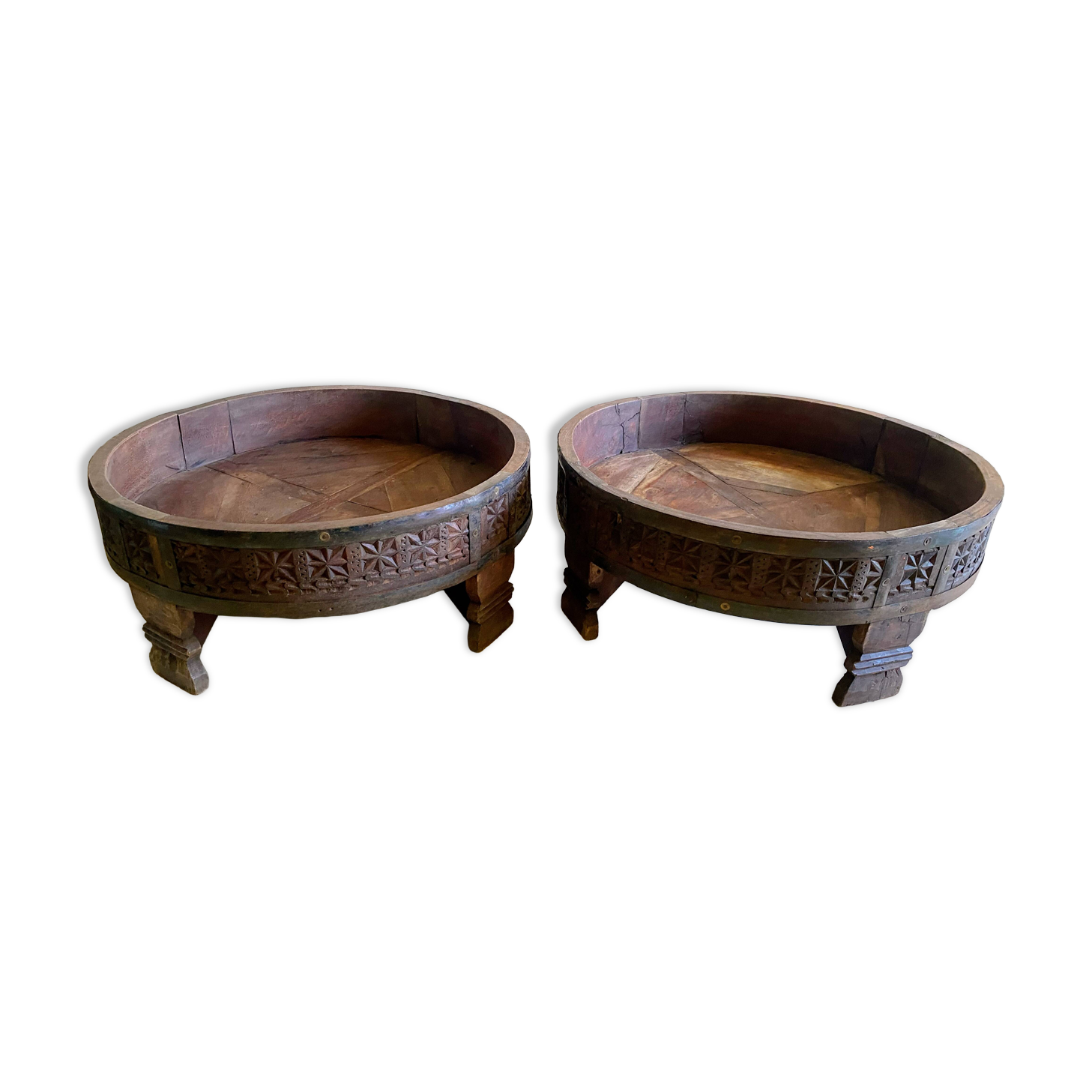 Paire chakki, tables basses, Inde