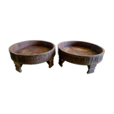 Pair of chakki, coffee table India