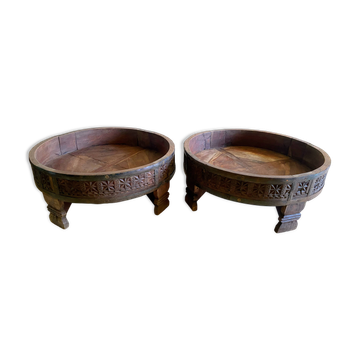 Paire chakki, tables basses, Inde