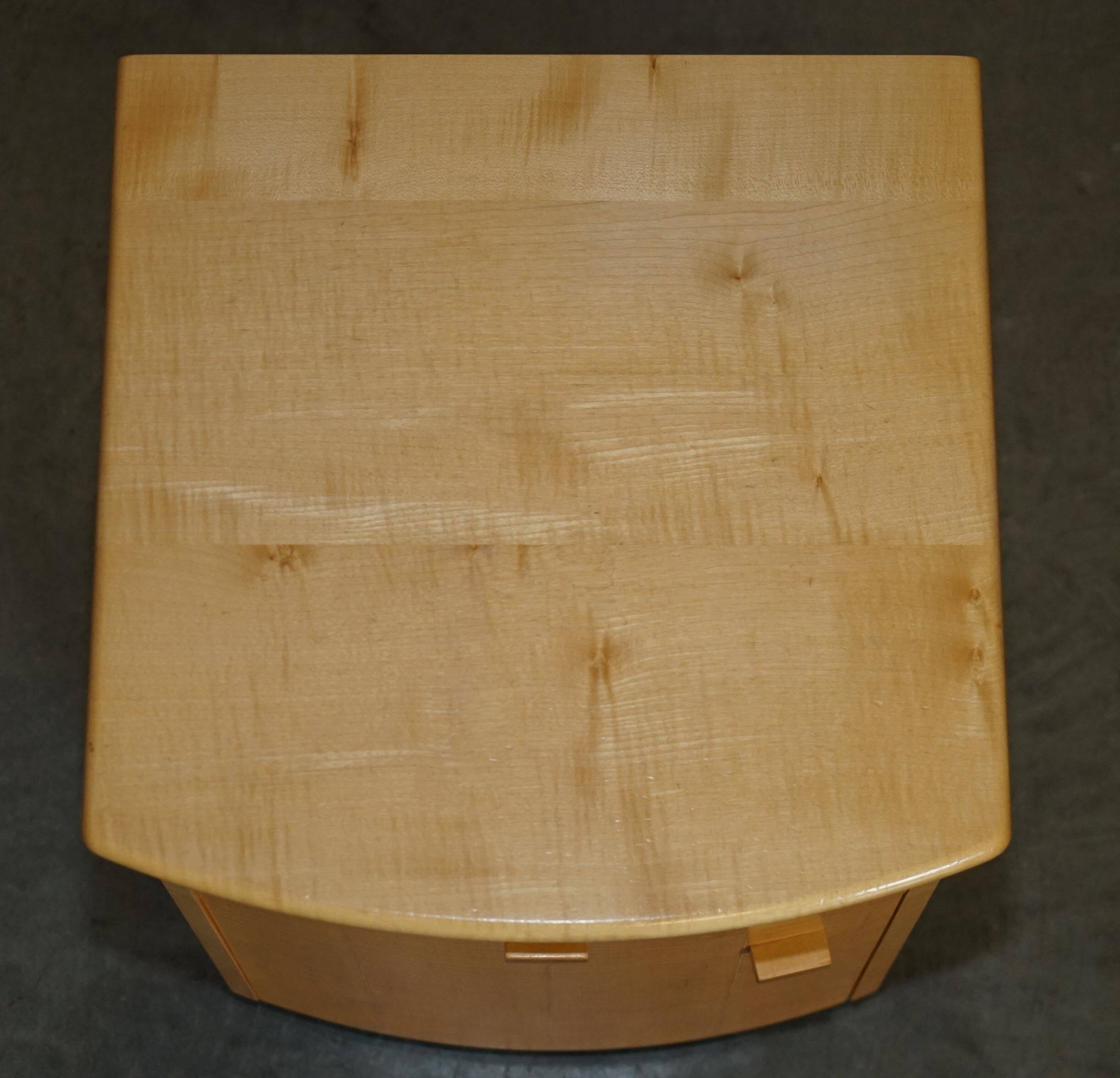 Baxter & Lee birch commode and side tables - Art Deco