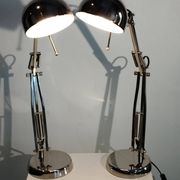 Pair of articulated lamps vintage 1980s industrial design