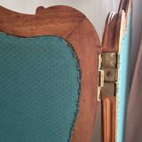 Old wooden and fabric screen