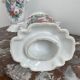 Pair of large 19th century church vases in painted white Paris porcelain