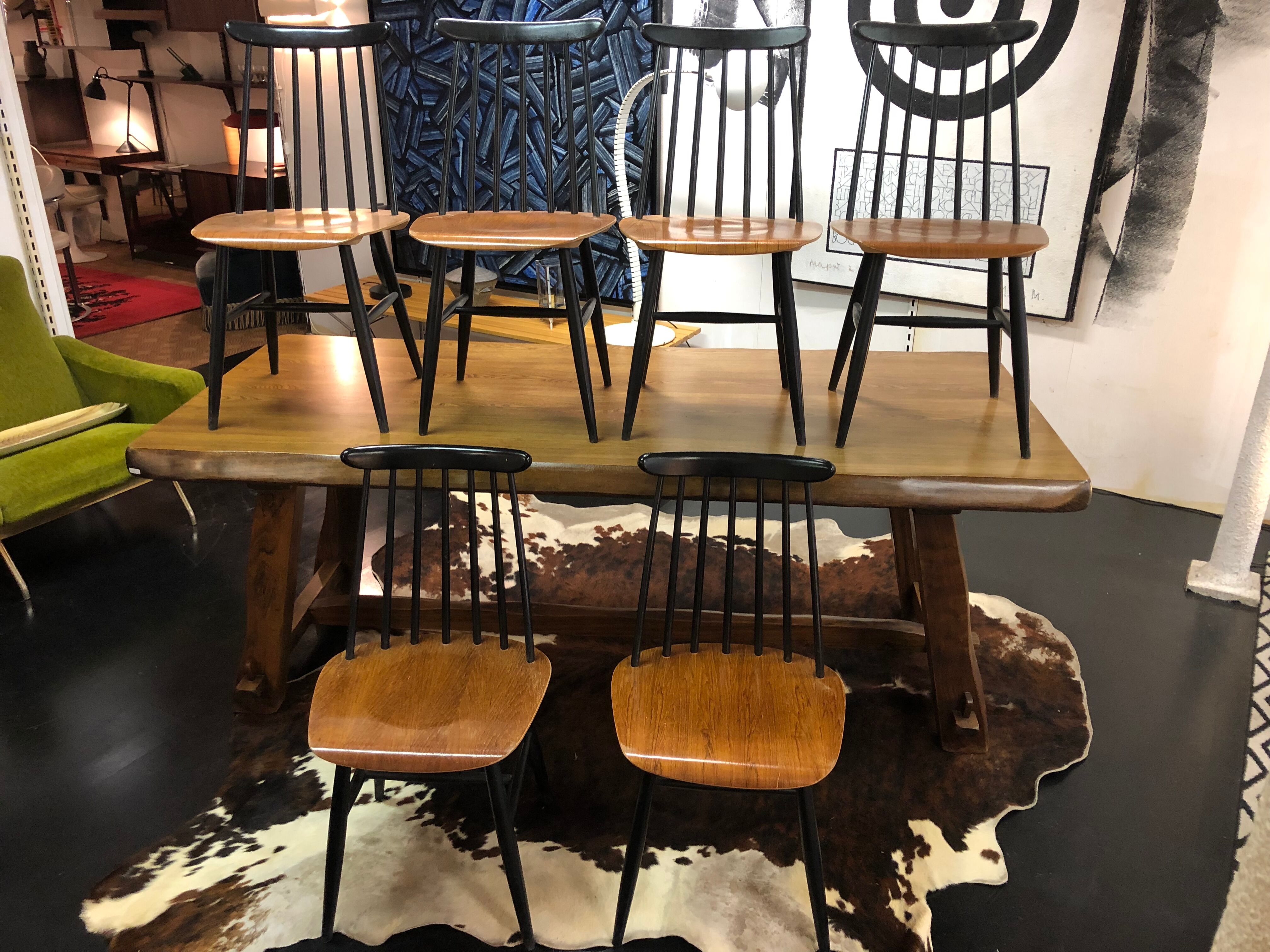 Set of 6 chairs by Ilmari Tapiovaara