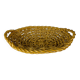 Ocher-colored ceramic basket