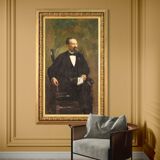 Italian painting signed Agazzi and dated 1908