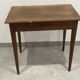 Side table in natural wood, spindle legs