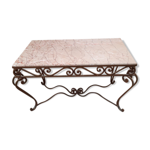 Table basse metal et