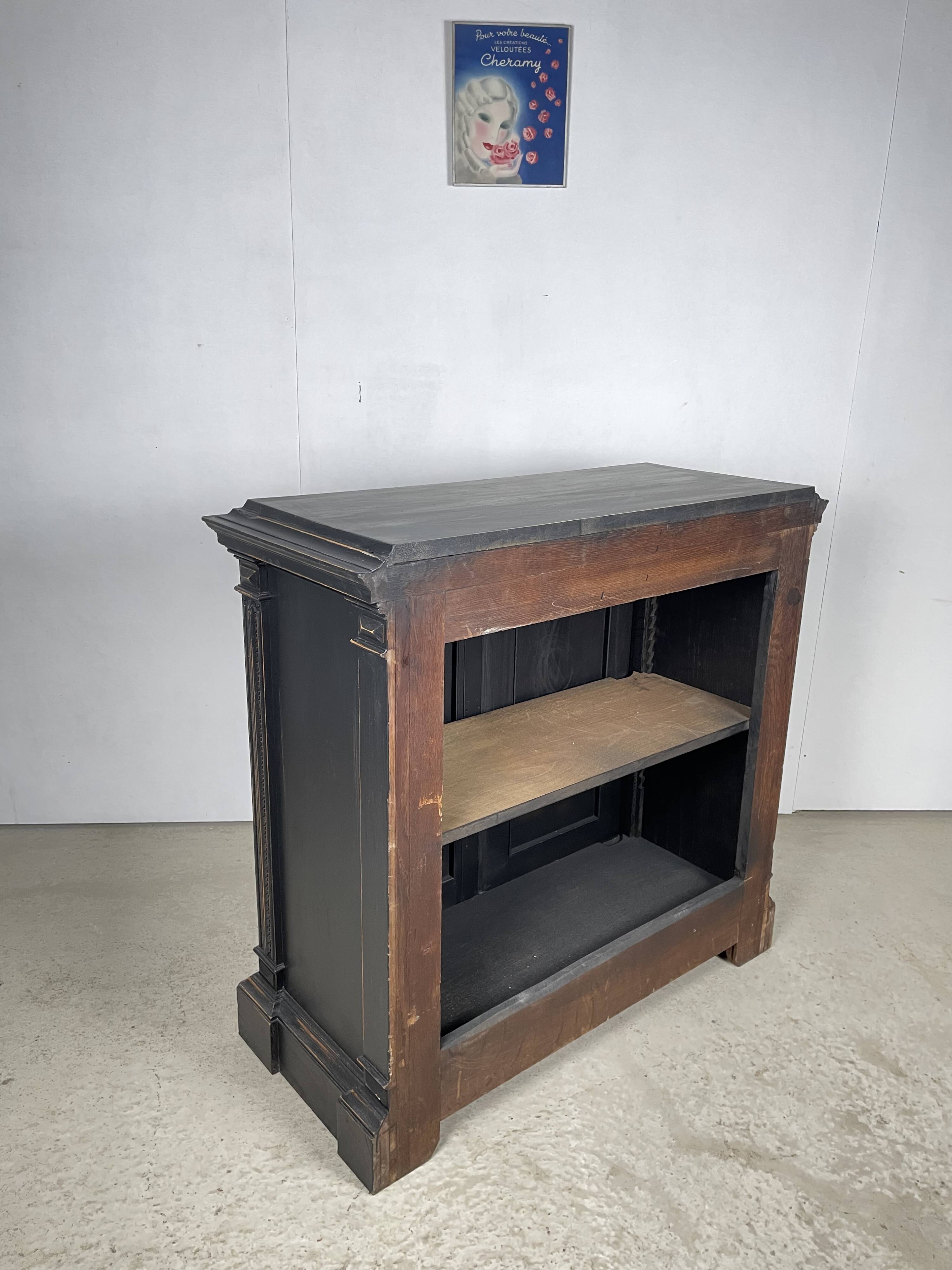 19th-century solid wood trade counter