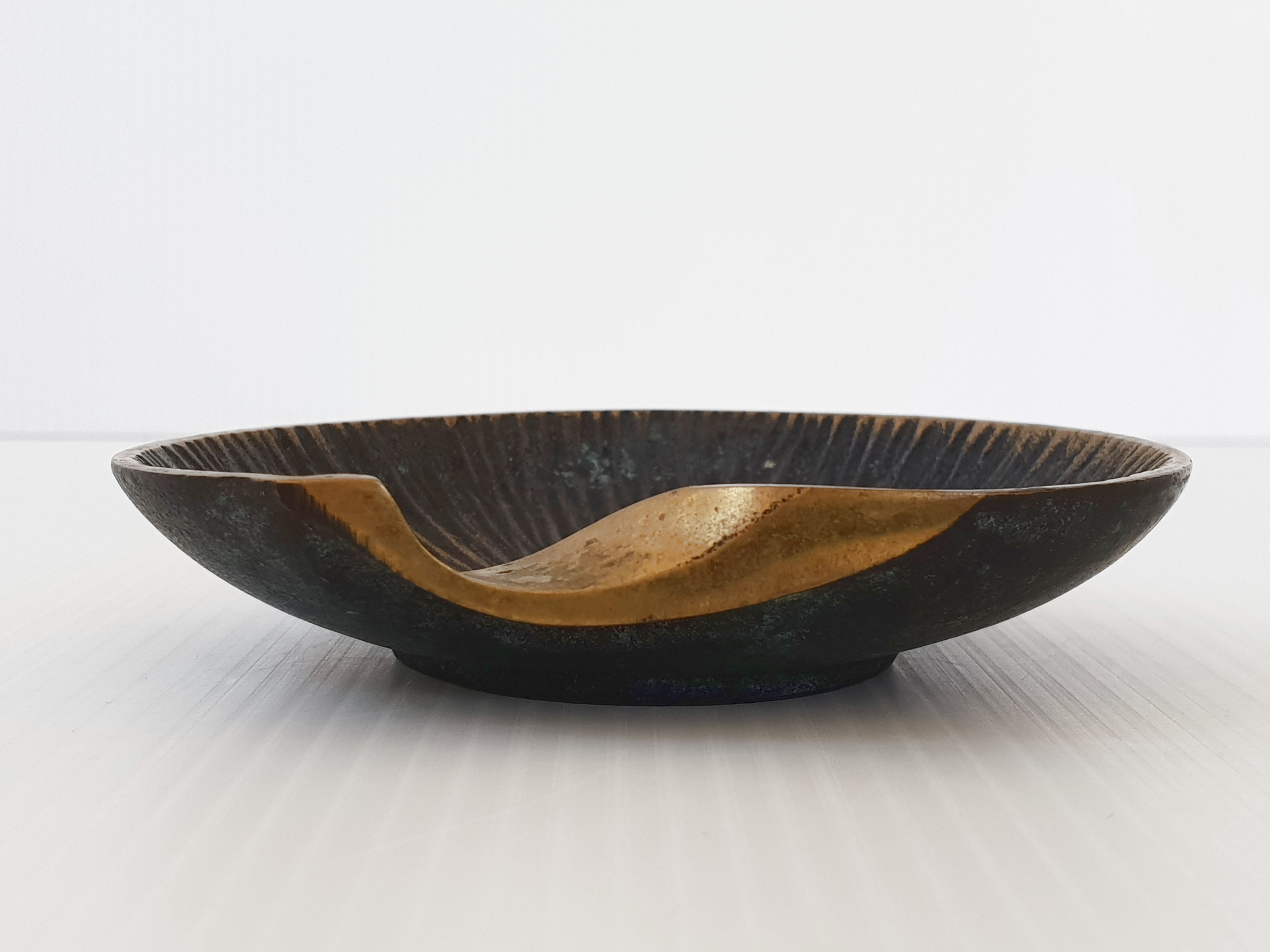 Cendrier bronze vintage 1970