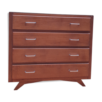 Commode en chêne pieds compas