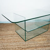 Glass coffee table
