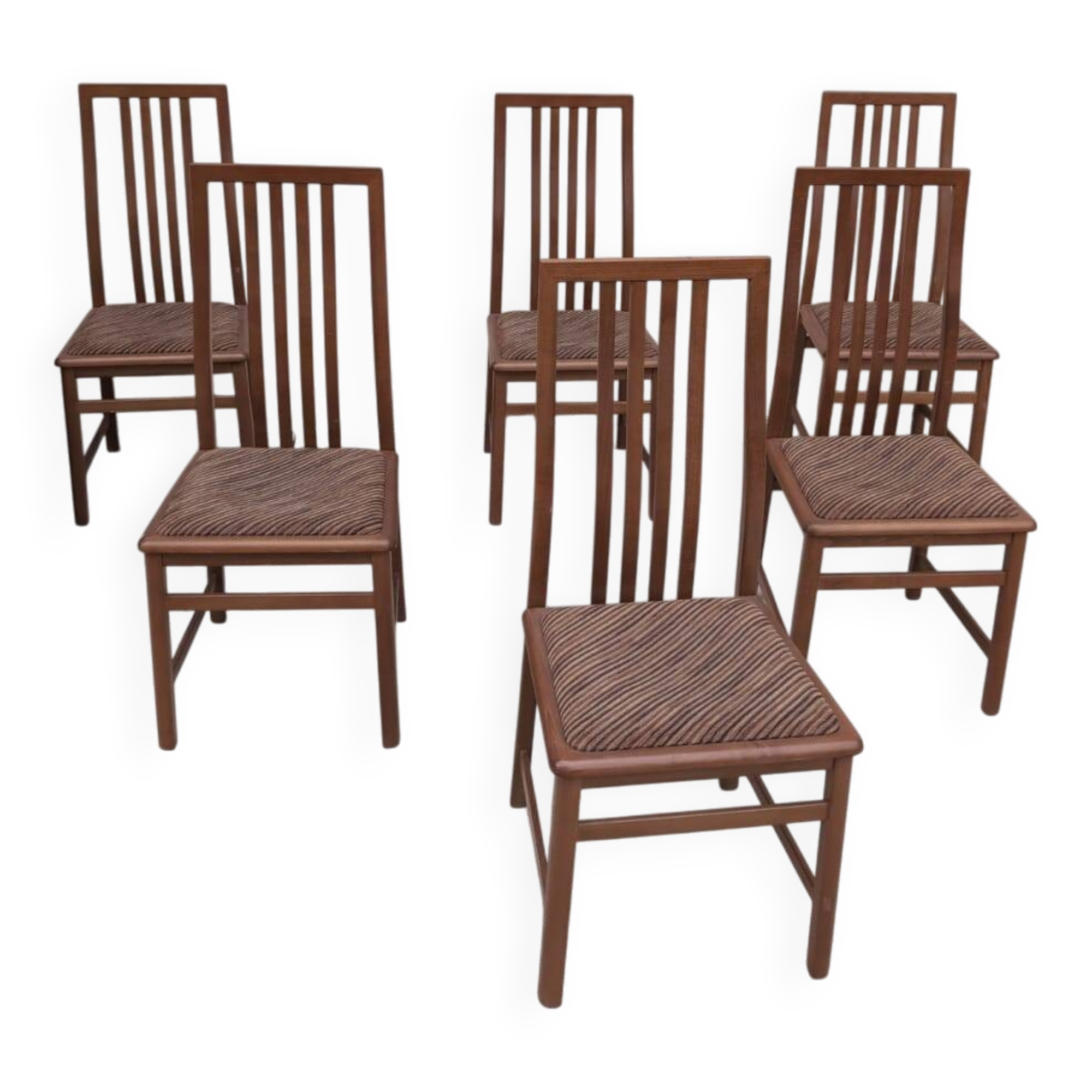Set of 6 Dining Chairs by Mario Marenco for Mobilgirgi, 70s