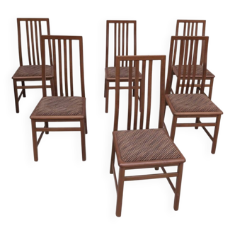 Set of 6 Dining Chairs by Mario Marenco for Mobilgirgi, 70s