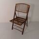 Vintage bamboo folding chair