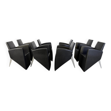 J. Lang armchairs by Philippe Starck for Driade, 1980s, set of 8
