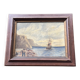 Tableau ancien 1900 signé R. Argivier – Scène maritime