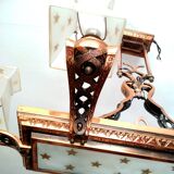 Rectangular chandelier 8 petitot