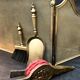 Old fire screen and accessories brass fireplace 1940 spark arrest fireplace firescreen