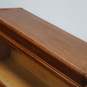 German oak bookcase with folding doors, ca 1900