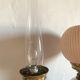 Pair of pink opaline lamps