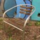4 armchairs gondola café parisien bistrot vintage terrace 1980s
