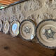 Service flat plates Jules Vieillard Bordeaux in ironstone