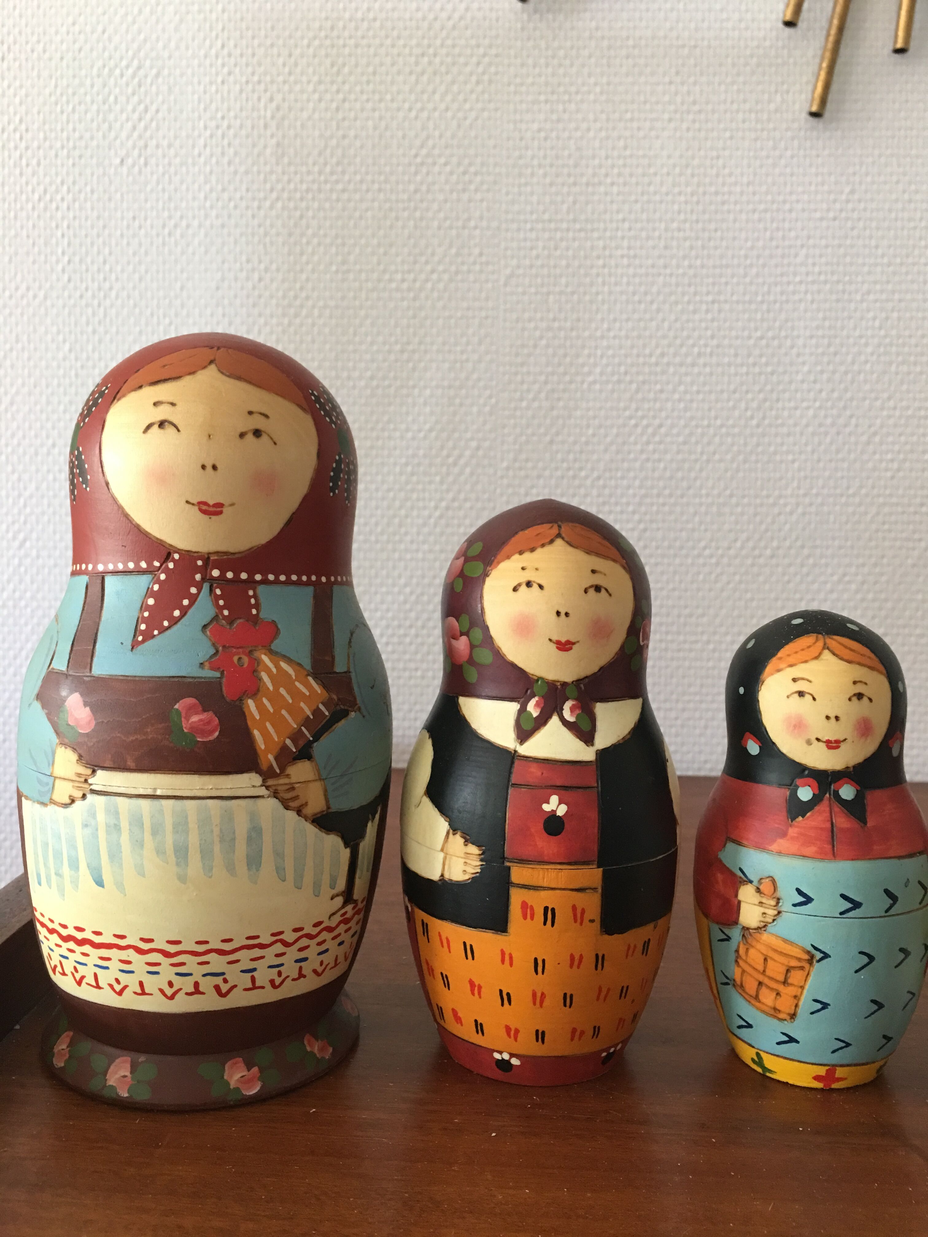 Vintage Russian Matryoshka Dolls