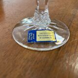 Service de verres à pied en cristal