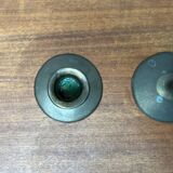 Porte-bougies en métal du milieu du siècle, années 1960, lot de 2