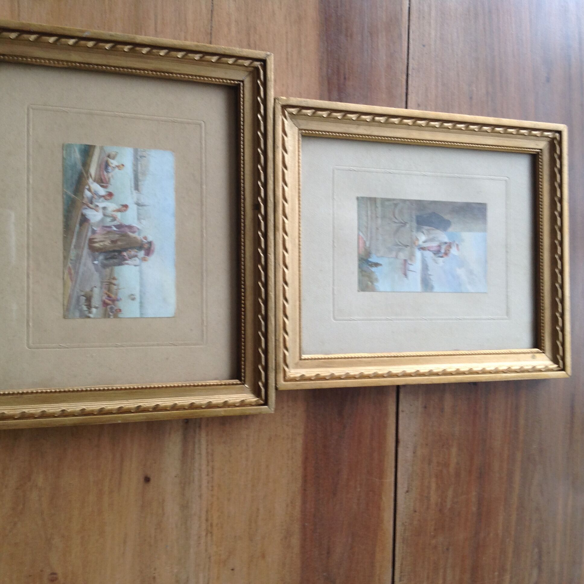 Pair of 2 orientalist watercolours early 20th