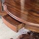 Large Louis Philippe period mahogany fiddle-shaped pedestal table, 19th century